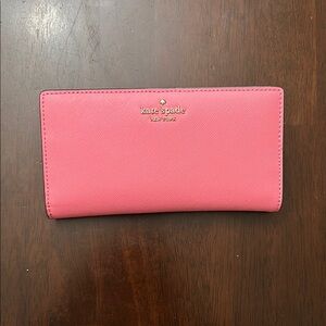 Kate Spade Pink Slim Bifold Wallet